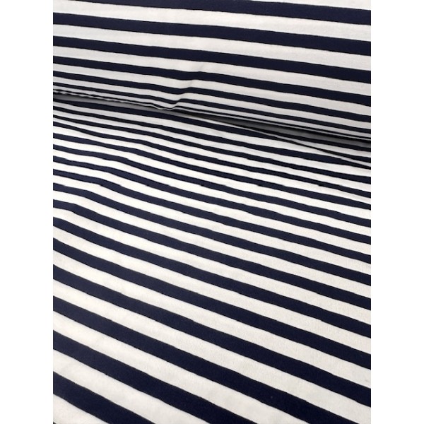 Džersio trikotažas su skaitmenine spauda NAVY STRIPES